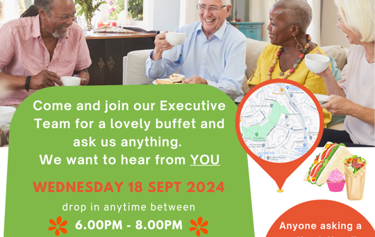 Join Our Executive Team for a Nibbles n Natter in September!