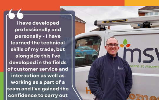 Our Commitment to Training and Development: Chris's Apprenticeship Success Story