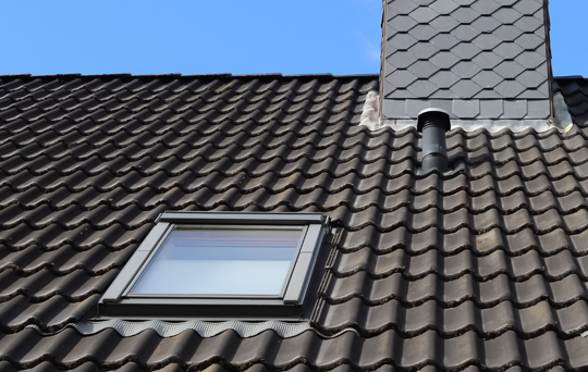 Image of a Velux roof window on roof