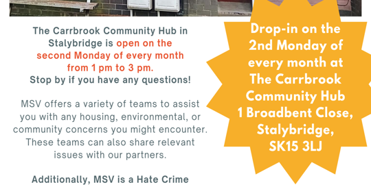 Carrbrook Community Drop In - November